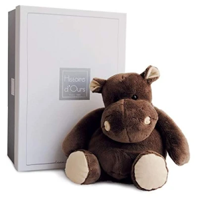 Image of Histoire d&#039;Ours Bear Story Safari Animals 38 cm Hippo Boxed