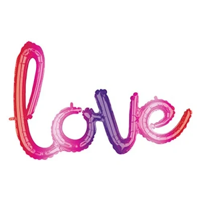 Image of Amscan 3876401 Script Phrase: Ombre Love