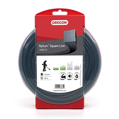 Image of Oregon Square Nylium Heavy Duty Trimmer Line, 2.4 mm X 60 m Spool Fits Most Types (109521E), Black