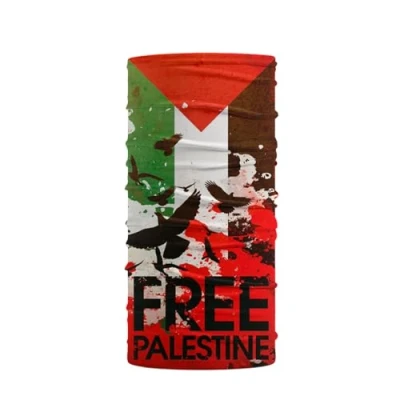 Image of SueaLe Ski Neck Gaiter Face Mask Warmer For Men &amp; Womens Keffiyeh Palestine Scarf Bandana Palestinian Balaclava