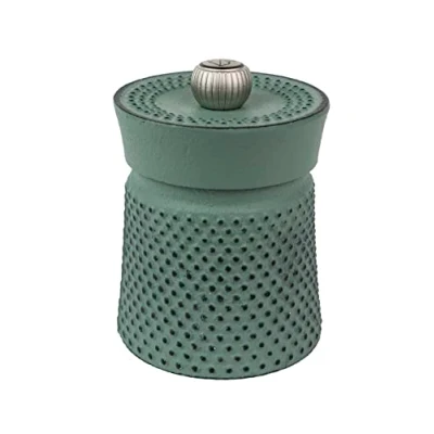 Image of PEUGEOT 42172 Bali 3 Inch Cast Iron Pepper Mill, Celadon Green