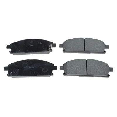 Image of 410608H386, 41060AD088, 41060CK025, 41060CN085, AY040NS112 Brake pad set BLUE PRINT ADN142138 Front Axle with acoustic wear warning