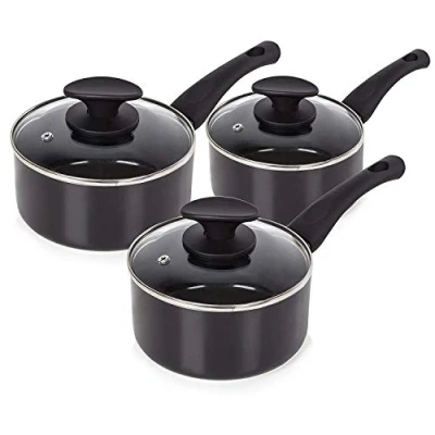Image of Tower Essentials 3 Piece Pan Set Black
