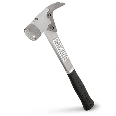 Image of Estwing ALBKM 14 Oz Black Vinyl Grip Aluminum Hammer with Milled Face