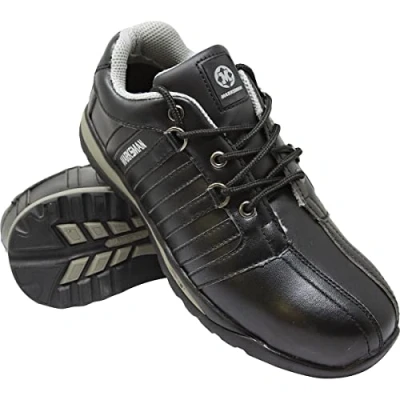 Image of Men Safety Trainers Shoes Boots Work Steel Toe Cap Hiking Ankle Size 6 13UK New (NT15 Black), 13 UK