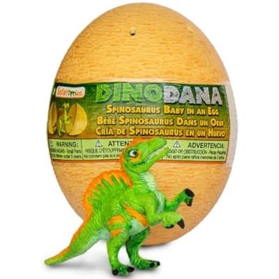 Image of Safari S100989 Dino Dana baby spinosaur with egg Dinosaurs and Prehistoric Creatures, Multicoloured