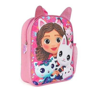 Image of Gabby&#039;s Dollhouse Backpack, Kids Schoolbag, Rucksack Pink