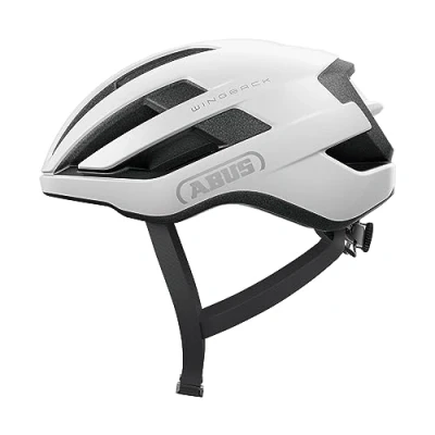 Image of ABUS WingBack Racing Bicycle Helmet Simple for Sporty Riding in Everyday Use and Leisure Time Adults Teenagers White, Size S