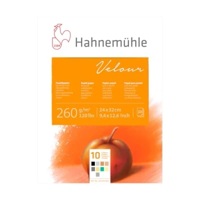 Image of Hahnemühle 10 628 611 Pastel Block Velour White 24 x 32 cm