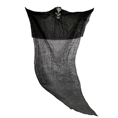 Image of Amscan 9912247 Halloween Black Ghost Hanging Party Decoration 3m