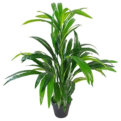 Image of Leaf Design UK Realistic Large Artificial Foliage Plant with Pot, Bamboo, 65cm