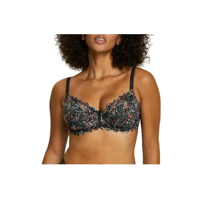 Image of SANS COMPLEXE Women&#039;s Arum Mosaic 709212 Full Coverage Bra, Imprimé Floral Magnolia, 36E