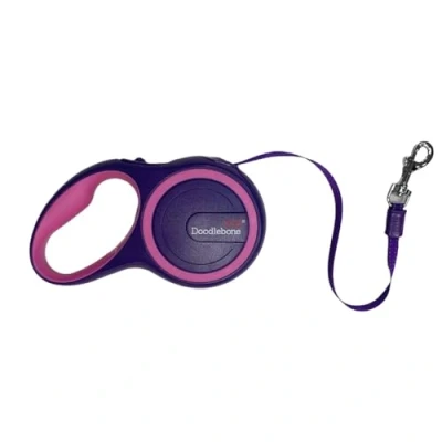 Image of Doodlebone Retractable Dog Lead (5m, Blush/Violet)