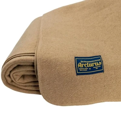 Image of Arcturus Bighorn 100% Virgin Wool Blanket Queen Size (Flax)