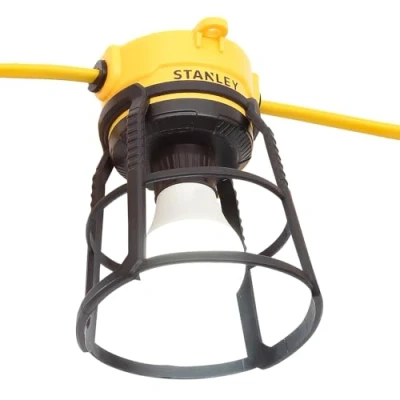 Image of LITECRAFT Stanley Festoon String Light 10 Watt Outdoor E27 Work Black, Yellow