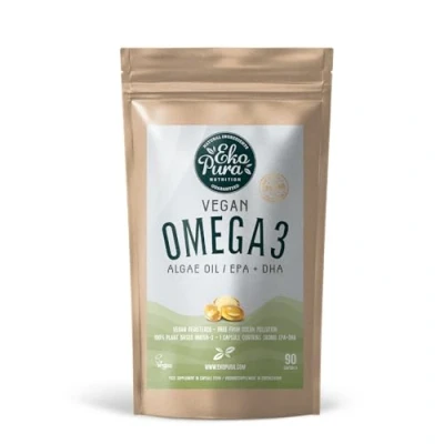 Image of Ekopura Vegan Omega 3 Algae Oil 90 Capsules (DHA + EPA)