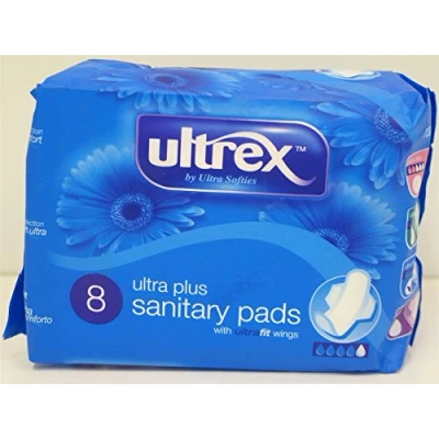 Image of 12 X PACKS ULTREX ULTRA PLUS SANITARY PADS WITH WINGS