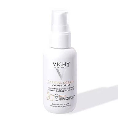 Image of Vichy Capital Soleil UV Age Daily Invisible Face Sun Protection with Niacinamide SPF50+ 40ml
