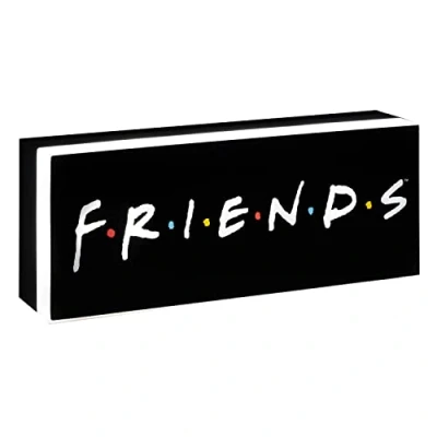 Image of Paladone Friends Logo Light Officially Licensed TV Show USB or Battery Powered Décor, Black and White