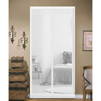 Image of Magic Magnetic Insect Door Net Screen Bug Mosquito Fly Mesh Guard Curtain (White)