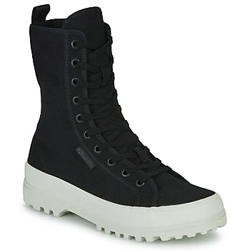 Image of Superga 2641 Alpina High Trainers Female Black UK Size 7
