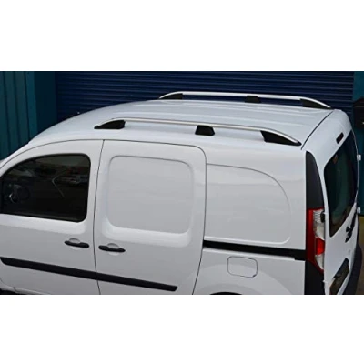 Image of Aluminium Roof Rack Side Bars Set To Fit SWB Kangoo (2008+)