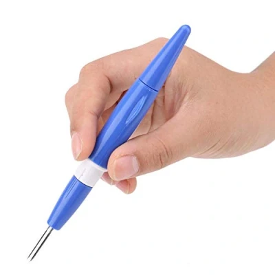 Image of Punch Needle Pen, Embroidery KitFelting Pen with 3 Fine Needles Set Tool for DIY Craft
