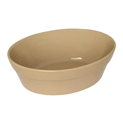 Image of Olympia Earthenware Oval Pie Bowls 44X145X104mm Stoneware Kitchen Dish 6pc