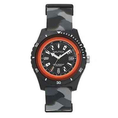 Image of Nautica Mens Analogue Quartz Watch with Rubber Strap NAPSRF005