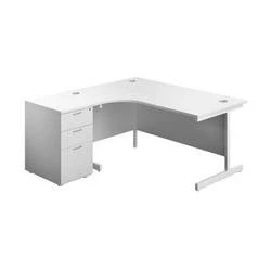Image of 1600X1200 Single Left Hand Radial Desk White