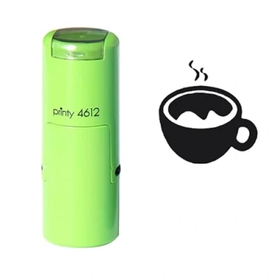 Image of Self Inking Loyalty Card Stamp Coffee Choose from 15 Ink Colors
