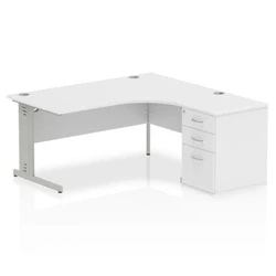 Image of Impulse 1600 Right Hand Wire Managed Workstation 600 Pedesta