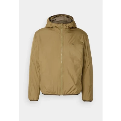 Image of Calvin Klein Jeans HI NECK Jacket Light jacket, Men&#039;s, Size: Small, Gothic olive