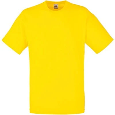 Image of Fruit of the Loom Mens Value T Shirt Yellow XXL