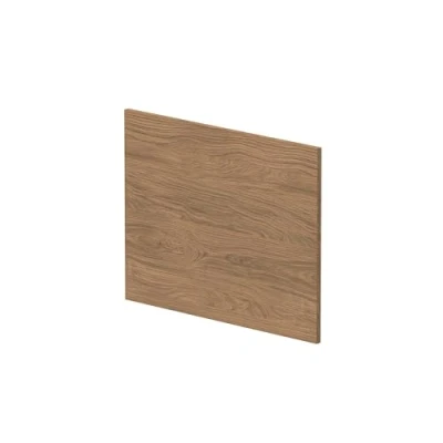 Image of 700mm Contemporary Square Shower Bath End Panel Antique Oak