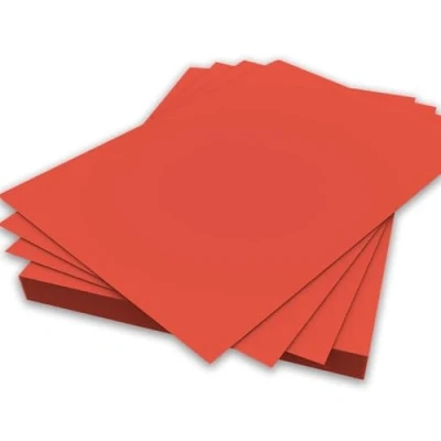 Image of A4 Red Colour Paper 80gsm Sheets Double Sided Printer Copier Origami Flyers Drawing School Office Printing 210mm x 297mm (A4 50 Sheets)