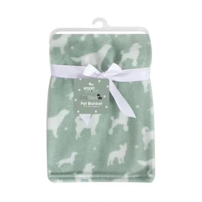 Image of YöL Super Soft Animal Print Dog Blanket Warm Cosy Pet Puppy Bed Cover 90x70cm Sage Green