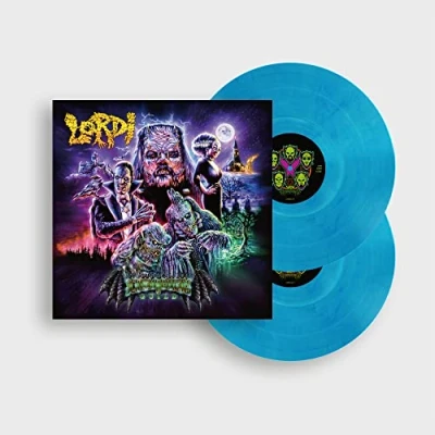 Image of Lordi Screem Writers Guild Clear &amp; Blue vinyl Sealed 2023 UK 2 LP set AFR0067V