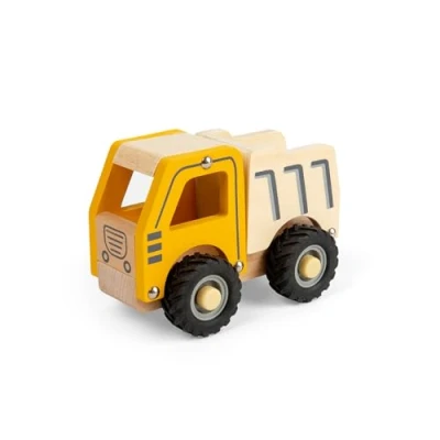 Image of Bigjigs Toys Mini Tipper Truck Wooden Construction Trucks, Toddler Play Vehicle, Kids Sandpit Playsets, Gifts For Toddlers, Sustainably Made, Age 12+ Months