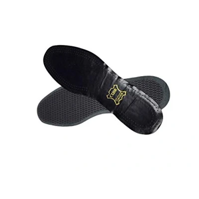 Image of Saphir Black Leather Insoles on charcoal (10 (44 EUR))