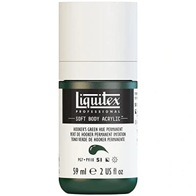 Image of Liquitex Acrylic Paint, Hookers Green Permanent Imit, 59 ml (Pack of 1)