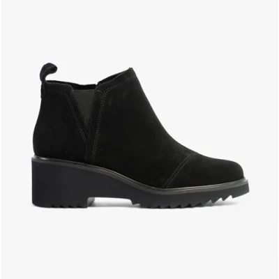 Image of TOMS Women&#039;s Maude Ankle Boot, Black/Black Suede, 3 UK