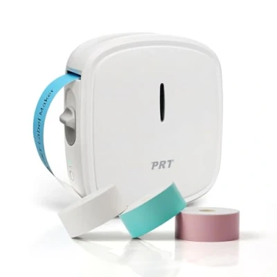 Image of PRT Qutie Bluetooth Labelling Device Self Adhesive USB Rechargeable Label Printer Portable Mini for Home, Office, Date iOS &amp; Android