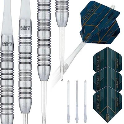 Image of Unicorn Unisex Heritage StrikerSteel Tip Darts, Silver, 25 G EU