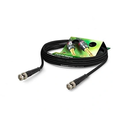Image of Sommer Cable Video 75 Ω HD/3G/6G SDI / 4K UHD SC Vector 0.8/3.7 BNC/BNC 6G Hicon Black (25m 82ft) Made in Germany