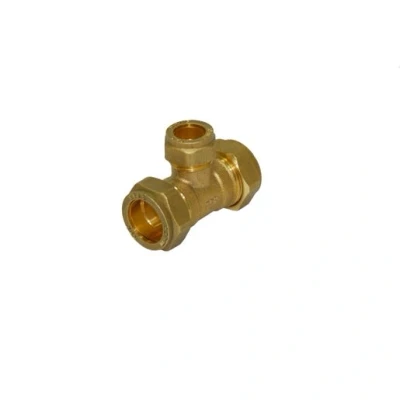 Image of Plumbright Compression Reduced Branch Tee 22mm x 15mm G318222215.