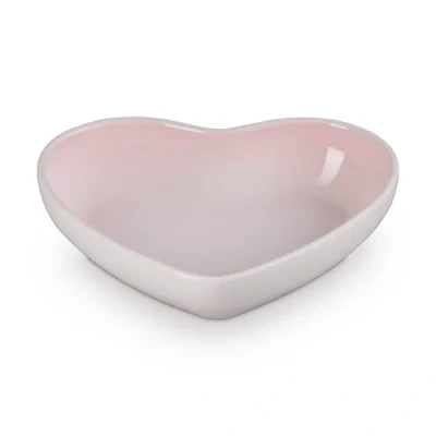 Image of Le Creuset Shell Pink Stoneware 20cm Heart Bowl