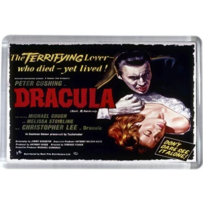 Image of Hammer Horror Dracula Movie Poster Fridge Magnet 5 x 7.5 cm