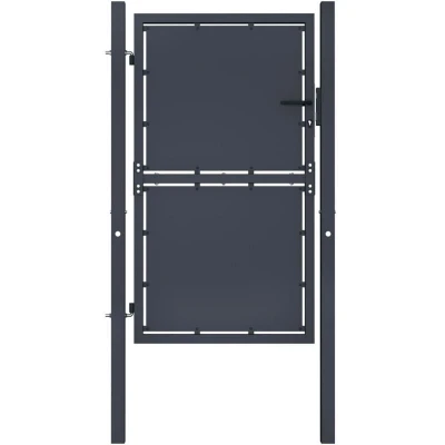 Image of vidaXL Garden Gate Steel 100x150 cm Anthracite