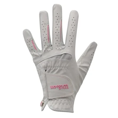 Image of Wilson Womens Feel Plus Golf Glove Ladies White M